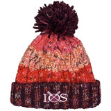 Corkscrew Pom Pom Beanie - Cherry Sherbet