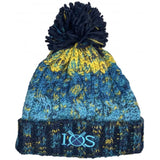 Corkscrew Pom Pom Beanie - Marine