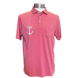 Joules Emmett Home is Where the Anchor Drops Soft Cotton Polo Shirt with Pocket - Rose Pink