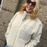 Unisex Full Zip Fleece - Natural