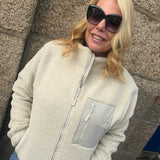 Unisex Full Zip Fleece - Natural