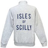 Isles of Scilly 1/4 Zip Sweatshirt - Unisex Fit - Heather Grey