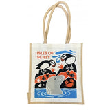 Jute Bag - Puffin and Seal