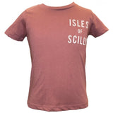 Kids Isles of Scilly Organic T-Shirt - Mauve