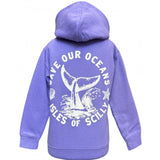 Kids Save Our Oceans Full Zip Hoodie - Lavender