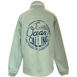 Lazy Jacks Ocean Is Calling 1/4 Zip Sweatshirt - Women's Fit - Grass
