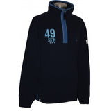 Lazy Jacks Scilly Sail Flag 1/4 Zip Sweatshirt - Unisex Fit - Marine