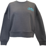 Organic IOS Sweatshirt - Boxy Womens Fit - Anthracite