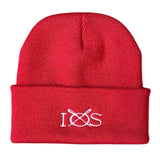 IOS Beanie - Bright Red