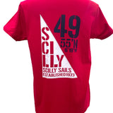 Scilly Sail Flag T-Shirt - Unisex Fit - Sorbet