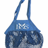 Organic Cotton Mesh Grocery Shopper - Blue