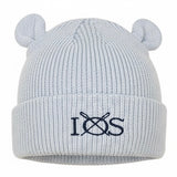 Teddy Ear Baby Hat Grey