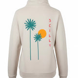 Ladies Scilly Palm Roll Neck Sweat - fawn