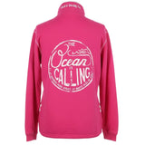 Lazy Jacks Ocean Is Calling 1/4 Zip Sweatshirt - Cherry