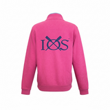 Classic Mens Crew Half Zip Sweatshirt - Red Marl