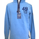 Lazy Jacks Scilly Sail Flag 1/4 Zip Sweatshirt - Unisex Fit - Ocean