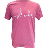 Sail Boats T-Shirt - Unisex Fit, Heavy Weight - Brick