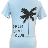 Palm Love Club T-Shirt - Women's Fit - Blue Soul