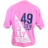 Sail Flag T-Shirt - Women's Fit - Bubble Pink
