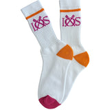 IOS Crew Socks - Pink & Orange