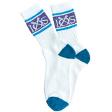 IOS Crew Socks - Blue & Lilac