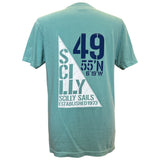 Scilly Sail Flag T-Shirt - Unisex Fit - Seafoam
