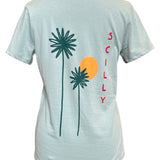 Ladies Scilly Palm Tee - Slate Green
