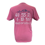 49º 55' T-Shirt - Unisex Fit, Heavy Weight - Brick