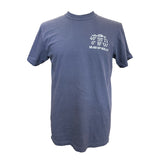 49º 55' T-Shirt - Unisex Fit, Heavy Weight - Navy