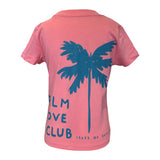 Kids Palm Love Club T-Shirt - Pink Joy