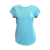 Ships & Waves Rolled Sleeve T-Shirt - Women's Fit - Sage