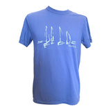 Sail Boats T-Shirt - Unisex Fit, Heavy Weight - Midnight