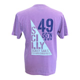 Scilly Sail Flag tee - Washed Berry