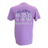 49º 55' T-Shirt - Unisex Fit, Heavy Weight - Berry