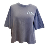 Ladies Boxy Waves Tee - Blue Dusk