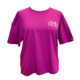 Ladies Oversized Organic Tee - Cherry
