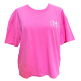 Ladies Oversized Organic Tee - Candy Rose