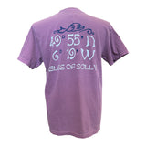 49º 55' T-Shirt - Unisex Fit, Heavy Weight - Berry
