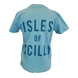Kids Isles of Scilly Organic T-Shirt - Teal Monsterra