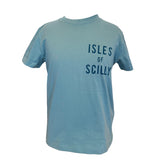 Kids Isles of Scilly Organic T-Shirt - Teal Monsterra