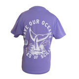 Kids Save Our Oceans T-Shirt - Lavender