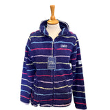 LAdies Lazyjacks Full Zip Snug Fleece - Twilight stripe