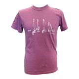 Sail Boats T-Shirt - Unisex Fit, Heavy Weight - Berry