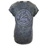 Quality Rolled Sleeve T-Shirt - Women's Fit - Acid Black