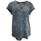 Quality Rolled Sleeve T-Shirt - Women's Fit - Acid Black