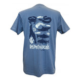 Respect The Locals Organic T-Shirt - Unisex Fit - Faded Denim