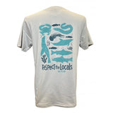 Respect The Locals Organic T-Shirt - Unisex Fit - Light Grey