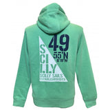 Scilly Sail Flag Hoodie - Unisex Fit - Pea Green