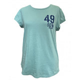 Scilly Sail Flag Rolled Sleeve T-Shirt - Women's Fit - Sage