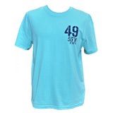 Scilly Sail Flag T-Shirt - Unisex Fit - Pool Blue